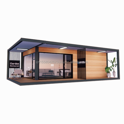 Container House Prefabricated Casas Wooden Glass  House 40ft Prefab Shipping Container Homes For Sale