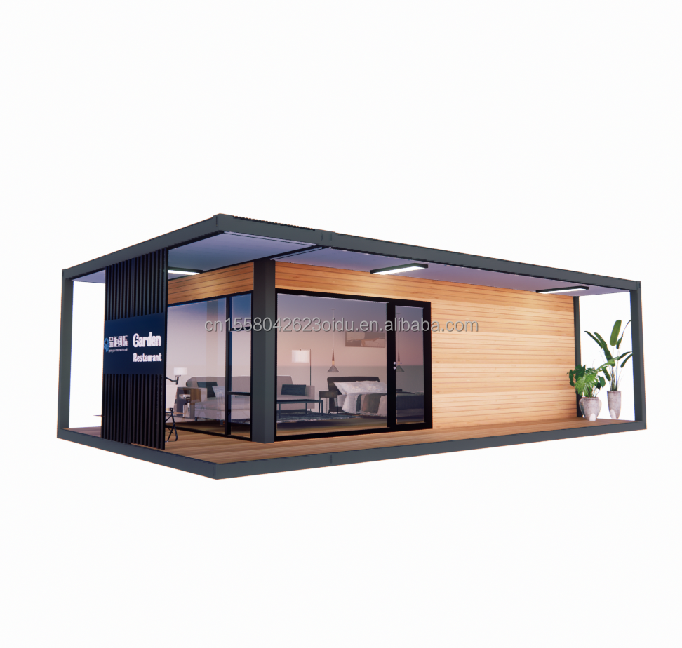 Container House Prefabricated Casas Wooden Glass  House 40ft Prefab Shipping Container Homes For Sale