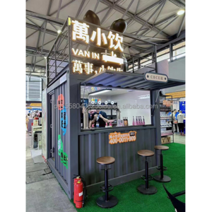 10ft mini pop up shop container House restaurant shop street food kiosk container 10ft for sale