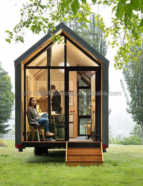 Luxury metal wooden garden small house  modern prefabricated prefab houses container house