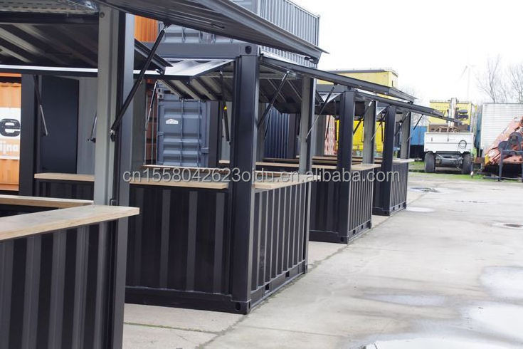 10ft  Mini Pop-up Shop Container Coffee Shop Bar Fast-food Restaurant Convenience Store Kiosk Booth