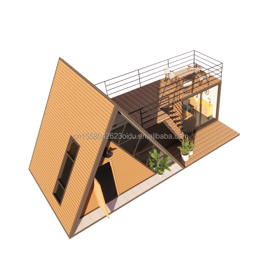 Triangle Shape Structure Small Cabin /Tiny House/ Triangle House A Frame House Kit For living