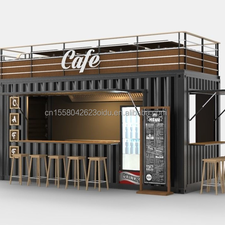 Low Cost Shipping Container Prefabricated  Foldable Shops Stores Flat Pack Garage