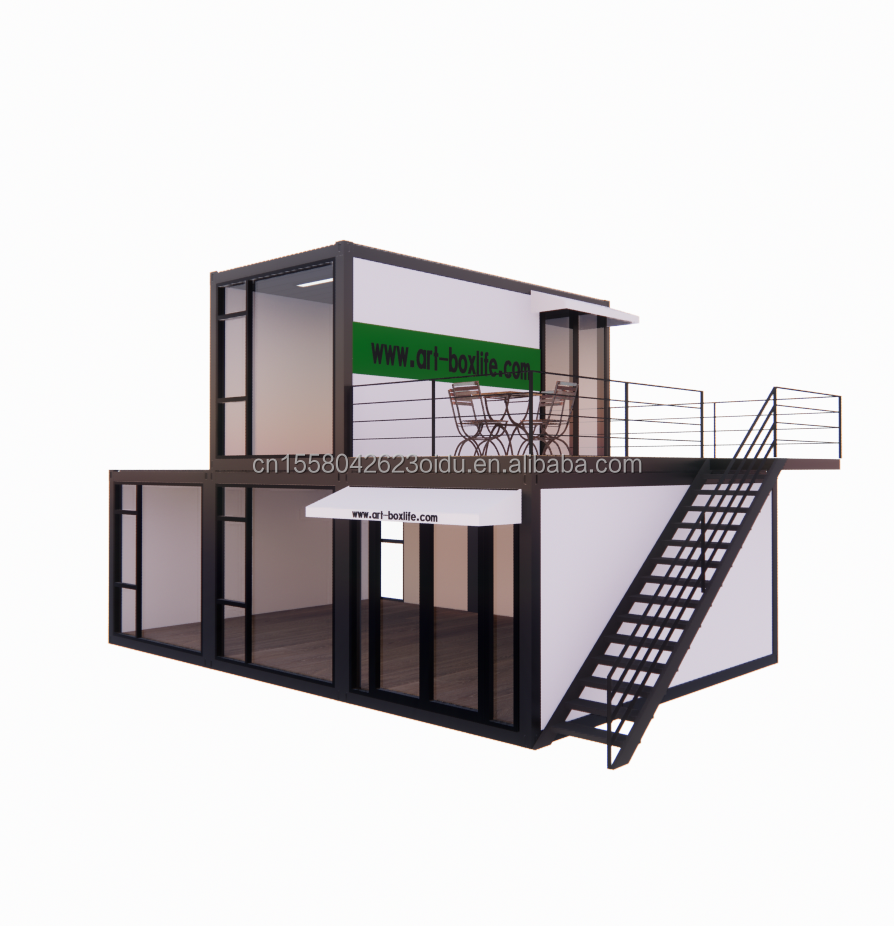 Luxury 40ft homes pack shipping prefabricated container prefab concrete houses