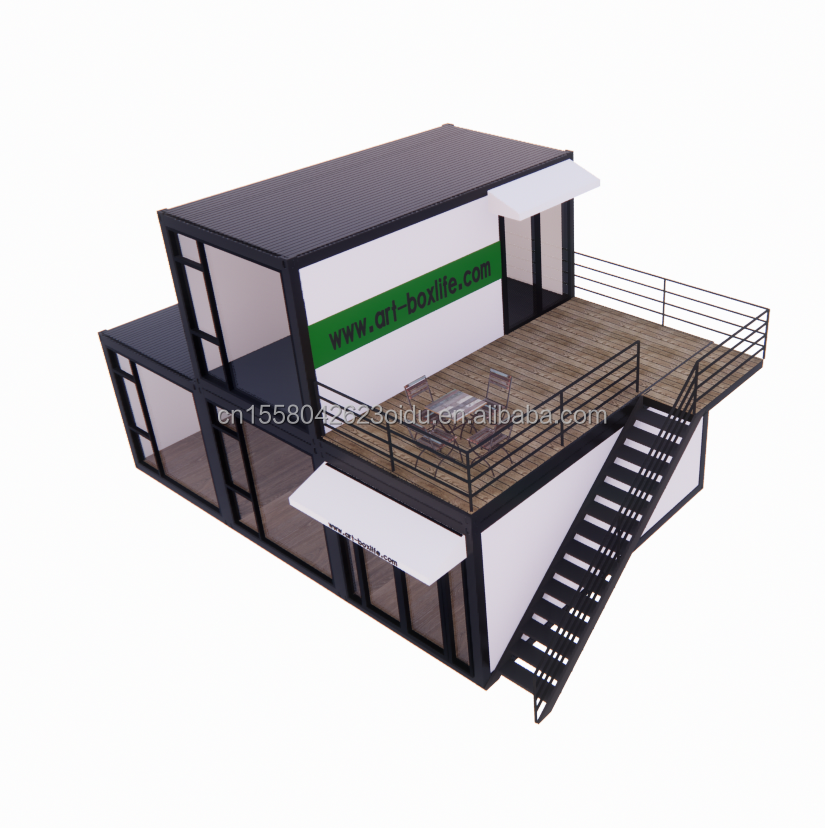 Luxury 40ft homes pack shipping prefabricated container prefab concrete houses