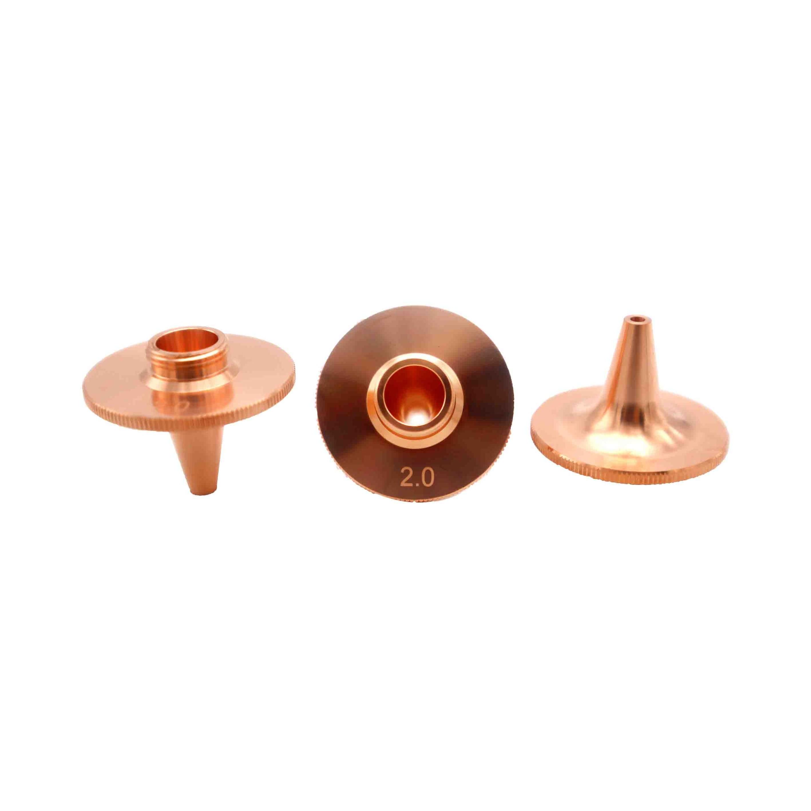 Single double-layer copper laser nozzle laser cutting nozzle fiber laser cutting machine head nozzle