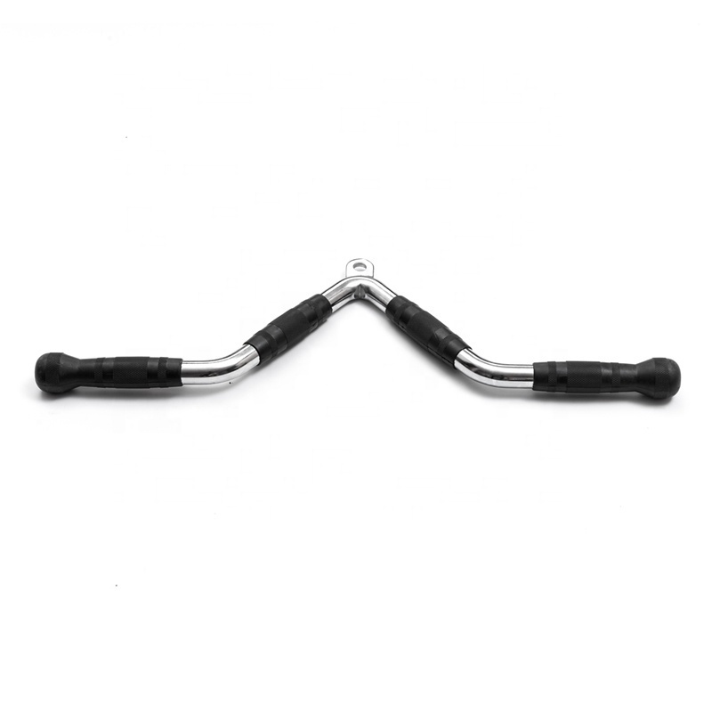 High quality cable attachment trip rope D row handle rotating straight bar gym equipment accessories