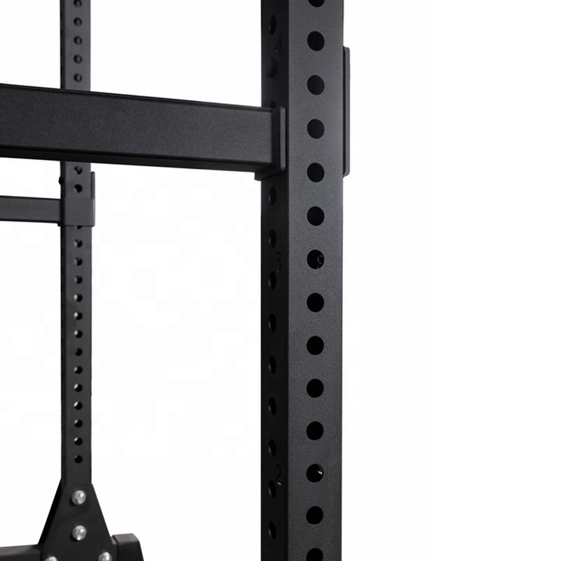 Adjustable Gym Squat Barbell Fitness Stand Power Cage Squat Rack Support Power Racks Black Set