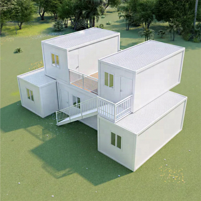 2 story house prefab apartment building prefabricated bathroom pod shipping container houses with balcony