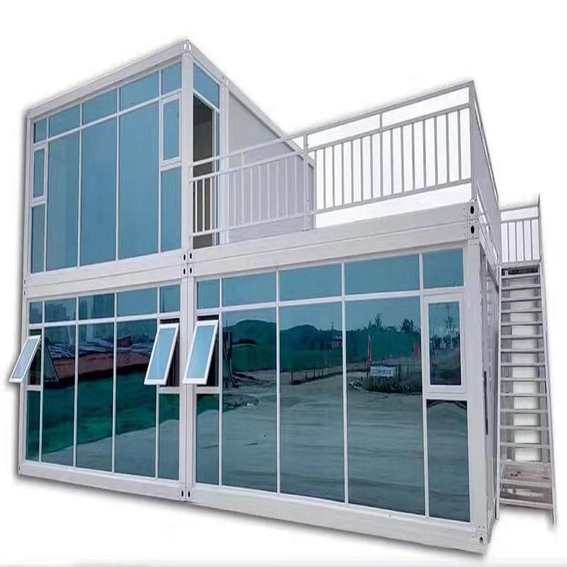 Expandable steel structure building office storage prefabricated casa container house with toilet