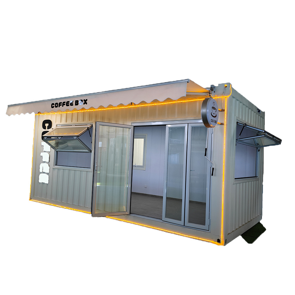 Shipping Container Manufacturer China Portable Movable Coffee Shop Cafe Bar Pop Up Container House