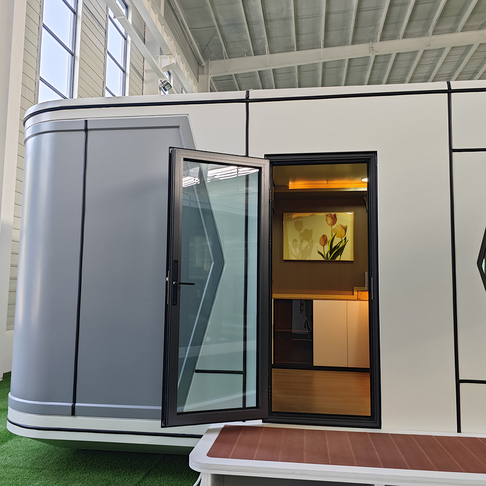 Prefab House Modern Capsule Cabin Hotel Container Home Sleep Pod Outdoor Mobile  capsule house commercial space airship pod