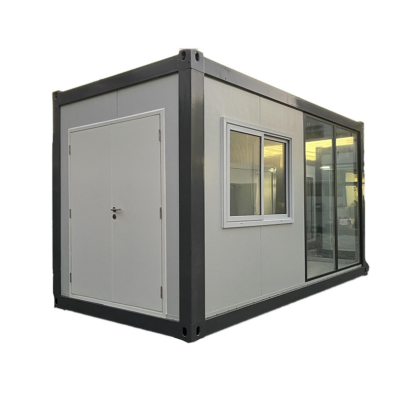 Australia prefab steel frame folding mobile homes 20ft 40ft expandable glass sunroom container house for sale