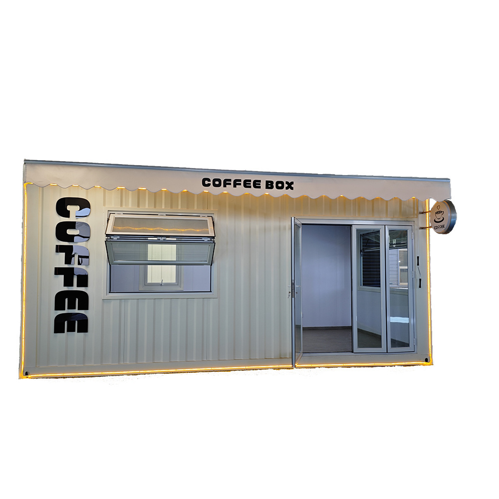 Shipping Container Manufacturer China Portable Movable Coffee Shop Cafe Bar Pop Up Container House