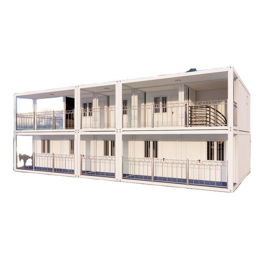 Expandable steel structure building office storage prefabricated casa container house with toilet