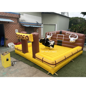 outdoor Inflatable mechanical bull games rodeo ride bull can be custom mechanical bull for adult