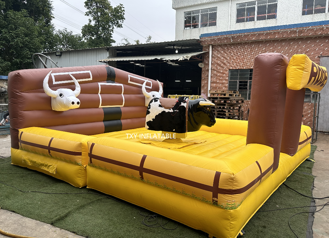 outdoor Inflatable mechanical bull games rodeo ride bull can be custom mechanical bull for adult