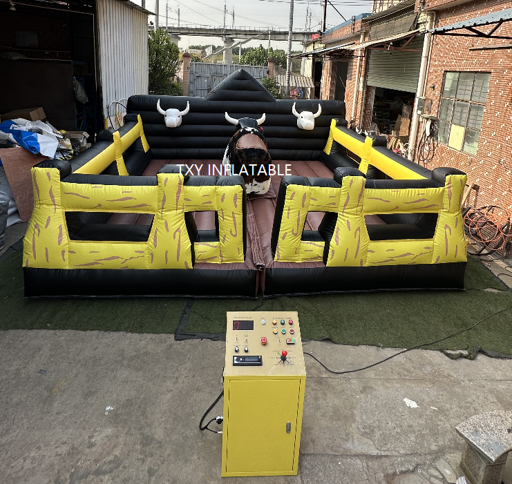 outdoor Inflatable mechanical bull games rodeo ride bull can be custom mechanical bull for adult