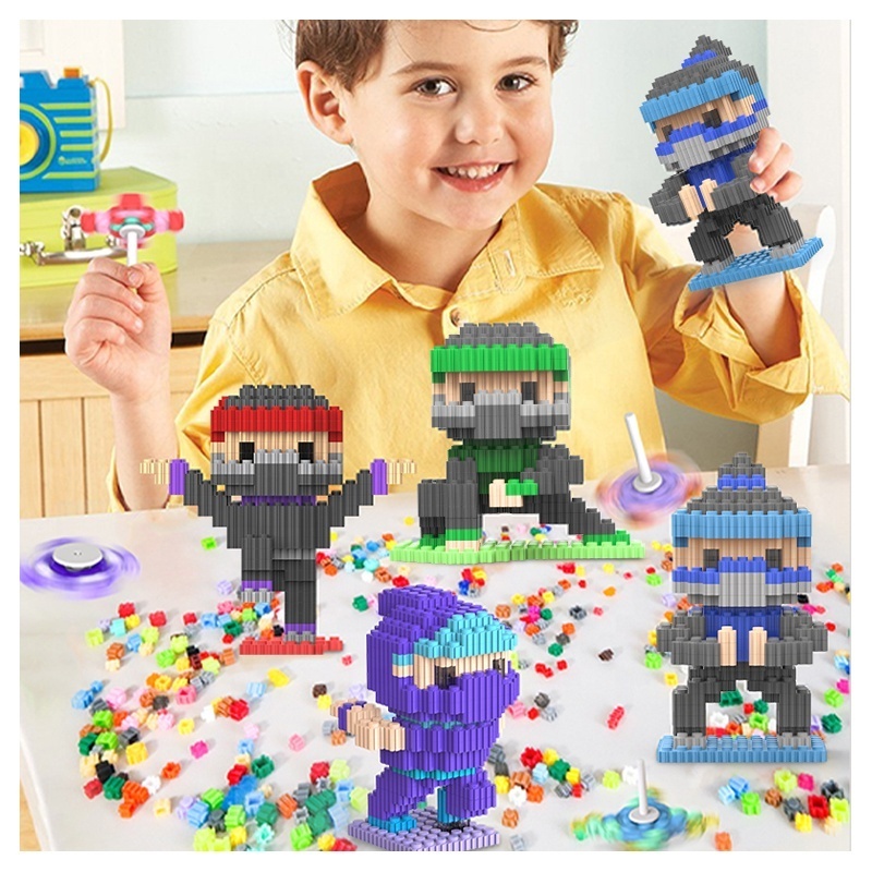 ninja Nano Blocks Toys Wholesalers 2024 Nano Blocks Set Blind box Bricks Cartoon Building Blocks Sets