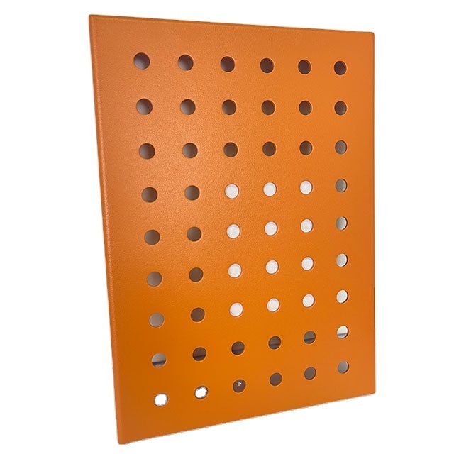 Direct Deal Decorative Orange Wall Punched Panel Outdoor Exterio Modeling Compact Aluminum Veneer For Sale