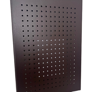 Decorative dark brown  Wall Punched Panel Outdoor Exterio Modeling Compact Punched Aluminum Veneer