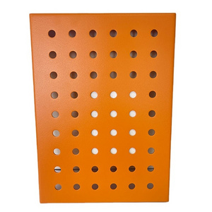 Direct Deal Decorative Orange Wall Punched Panel Outdoor Exterio Modeling Compact Aluminum Veneer For Sale