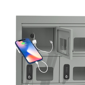 Mobile Phone Storage Locker Steel Phone Charger 6 12 21 25 28 35 Door USB-C Notebook Smart Safety Charging Locker