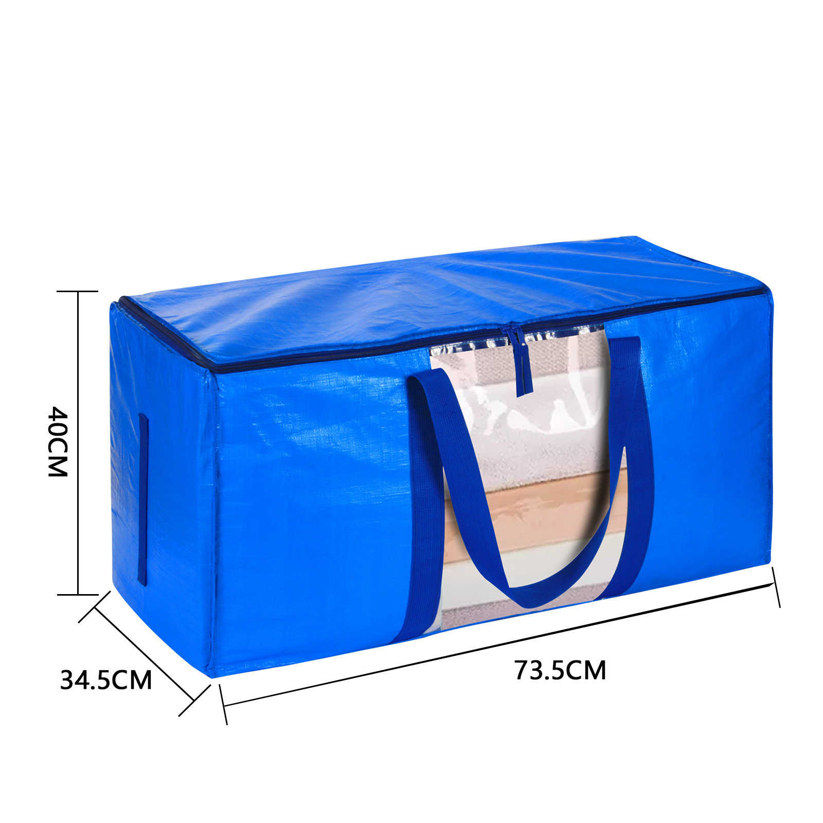 High Quality PP Woven Moving Bags Heavy Duty Extra Large Storage Tote Bags for Space Saving