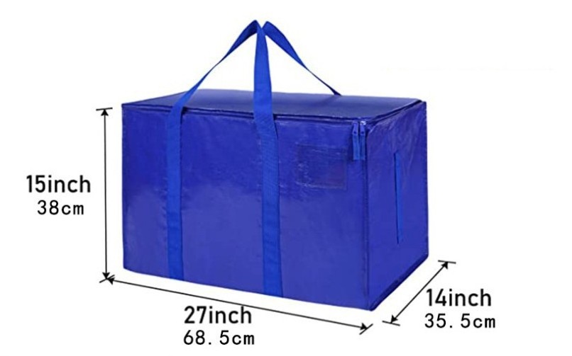 High Quality PP Woven Moving Bags Heavy Duty Extra Large Storage Tote Bags for Space Saving