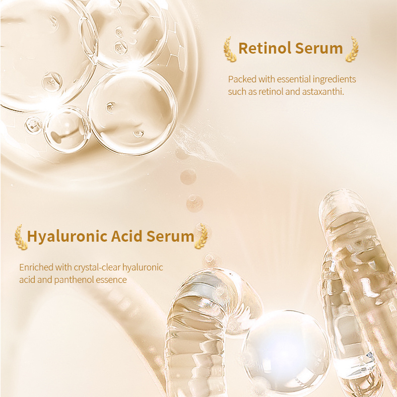 VSHELL Retinol + Vitamin C + Hyaluronic Acid Concentrated Drops Ampoule Serum