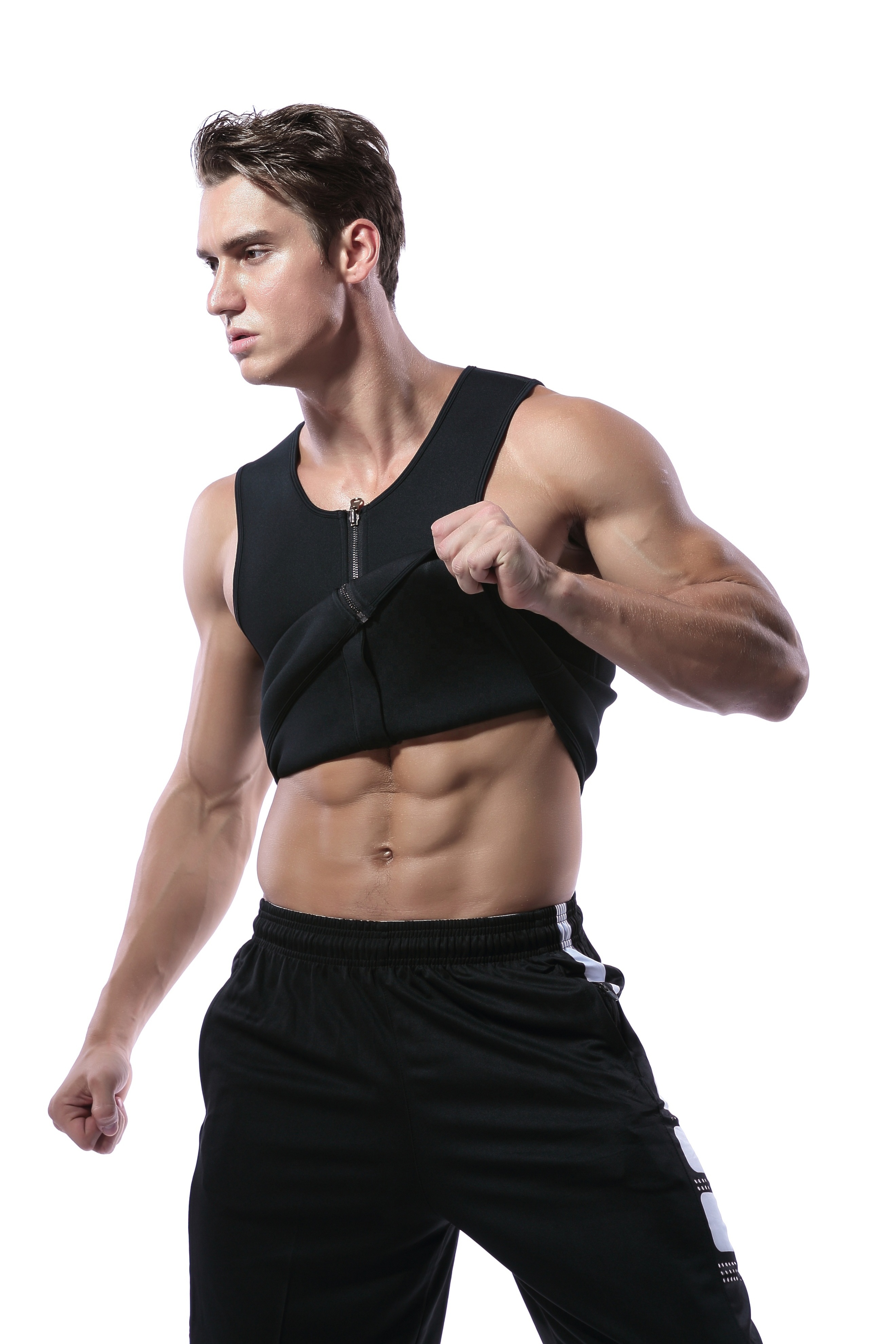 Men's Body Shaping Vest Tummy Control Slim Fit Compression Shirt Men's Slim Fit Shaping Vest