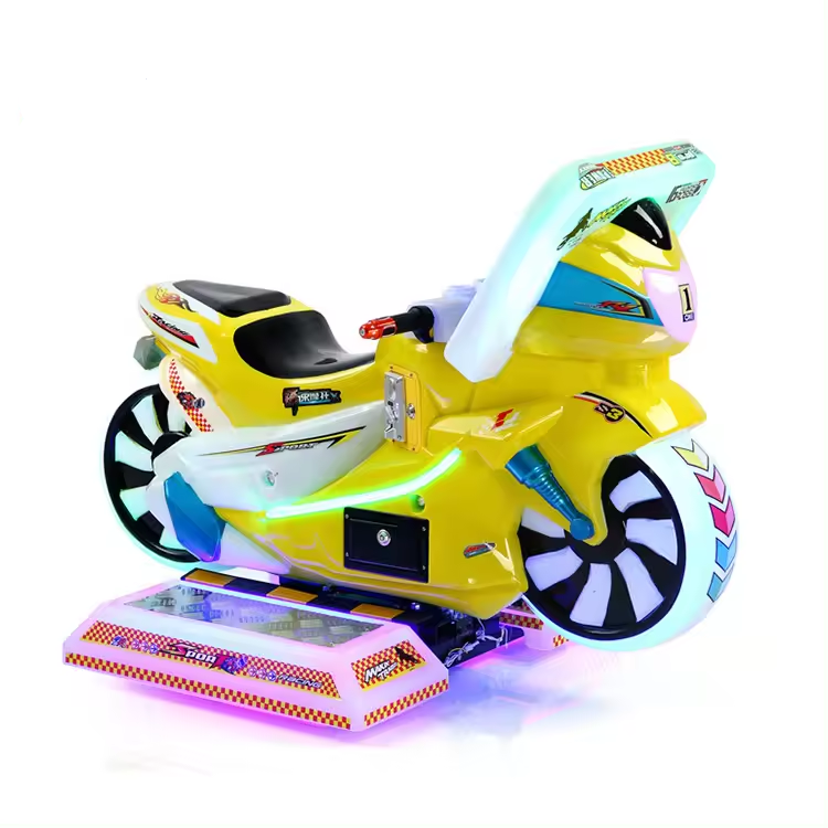 Crazy Racing Car Moto Ride On Game Machine Plastic Kiddie Ride on Motorcycle