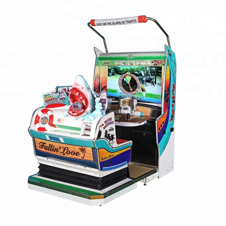 Coin Operated Let's Go Island Dynamic Laser Gun Shooting Video Game With Gun For Amusement Park