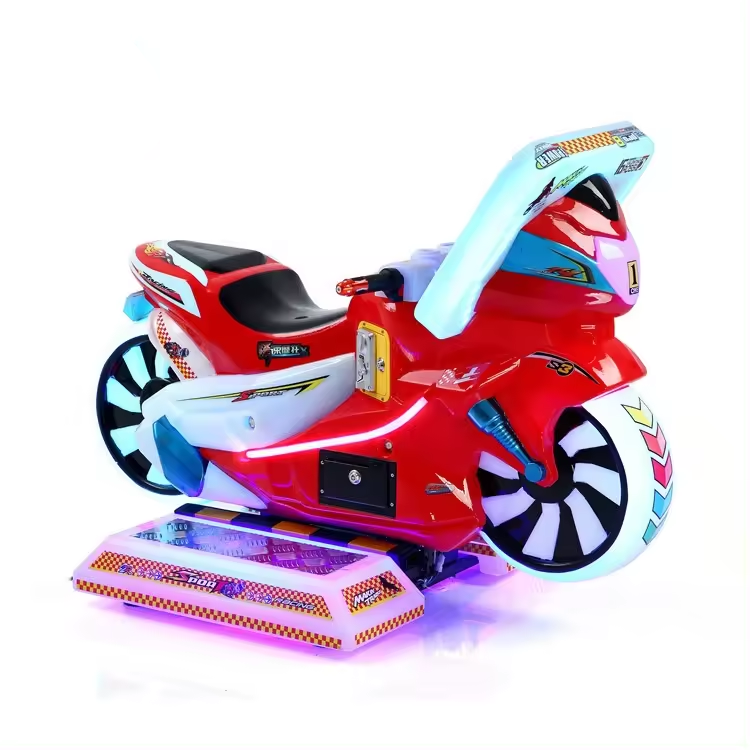 Crazy Racing Car Moto Ride On Game Machine Plastic Kiddie Ride on Motorcycle