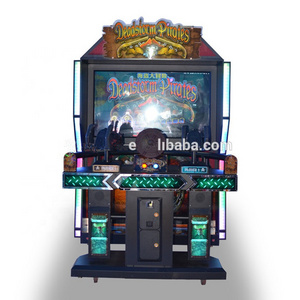 Coin Operated Game Arcade Shooting Game 55 LCD Deadstorm Pirate Gun Shooting Standing Video Simulator Machine