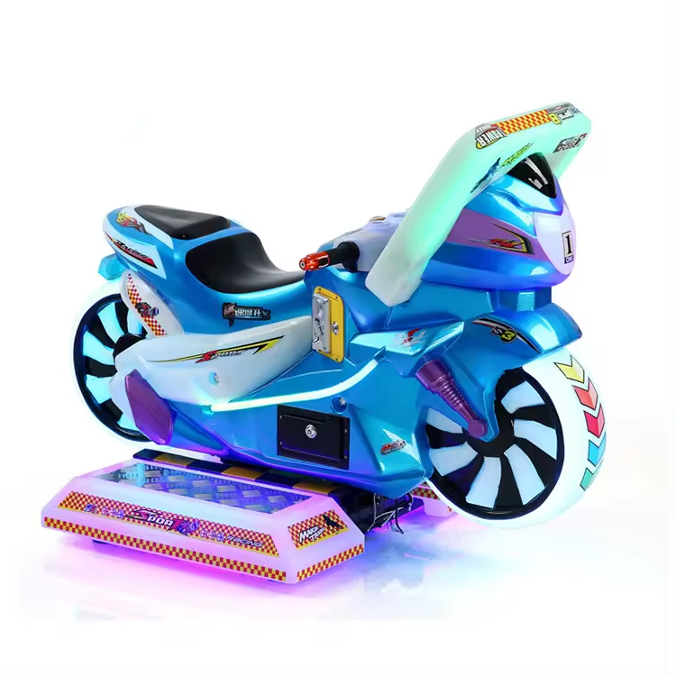 Crazy Racing Car Moto Ride On Game Machine Plastic Kiddie Ride on Motorcycle