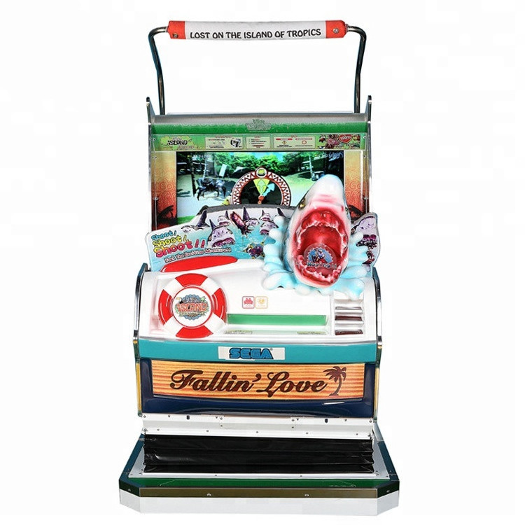 Coin Operated Let's Go Island Dynamic Laser Gun Shooting Video Game With Gun For Amusement Park