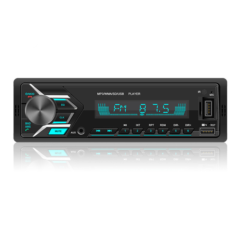 Single Din Car Stereo with Dual Bluetooth FM Radio Car Audio Receiver Dual USB Port Hands Free Calling MP3 Player