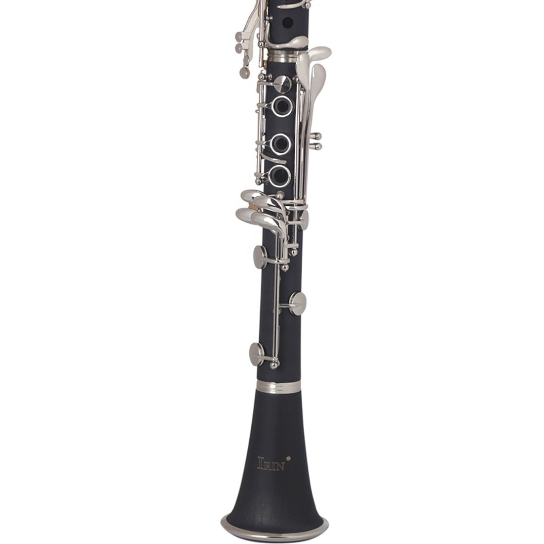 Professional B-flat 17-key Bakelite Clarinet Instrument Transparent OEM BB Nickel Plated Wooden Clarinet 17 Golden Keys Timbre