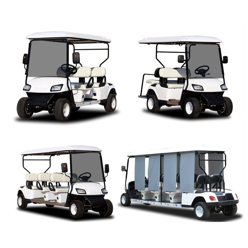 Golf cart 2-10 seats shuttle electric car battery powered tourist sightseeing antique classic Electric sightseeing car