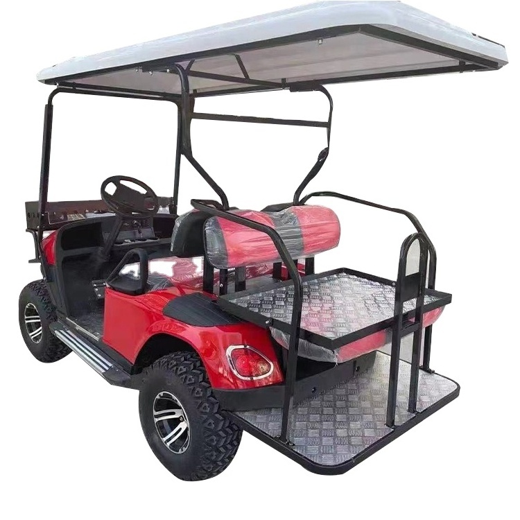 Hot Sale Factory Supply Electric 2+2 Seats Golf Cart Offroad Motorized Golf Push Cart