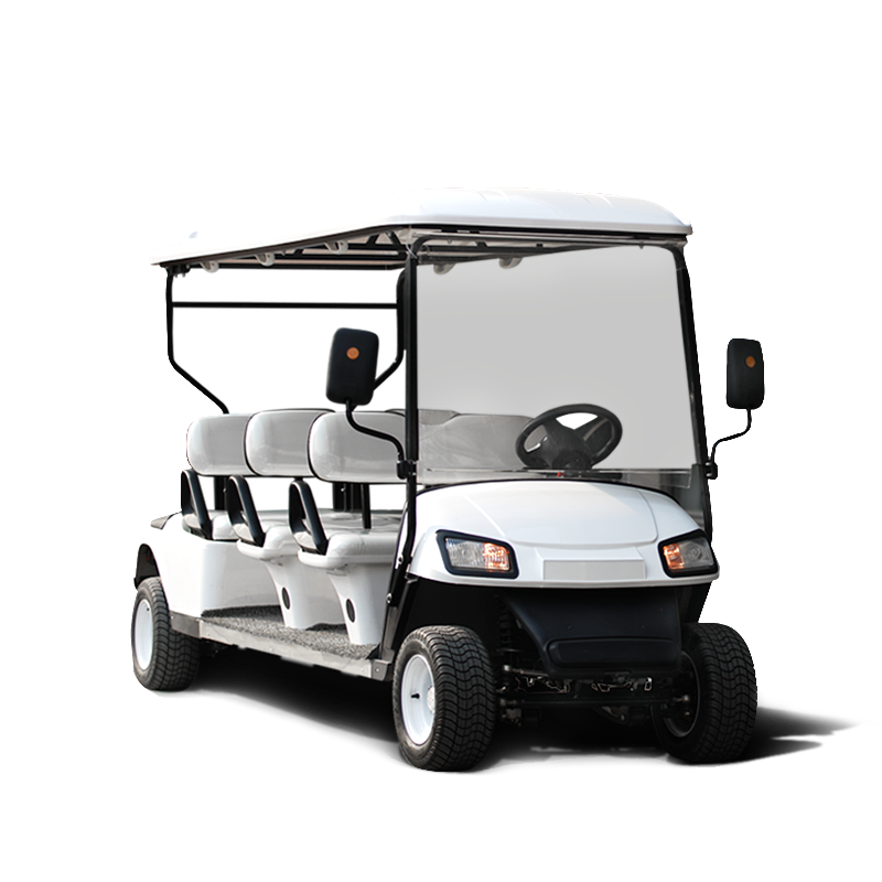 Airport use shuttle bus 30km/h Maximum speed super long 6 seats electric golf carts for tourist