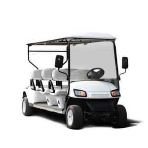 Airport use shuttle bus 30km/h Maximum speed super long 6 seats electric golf carts for tourist