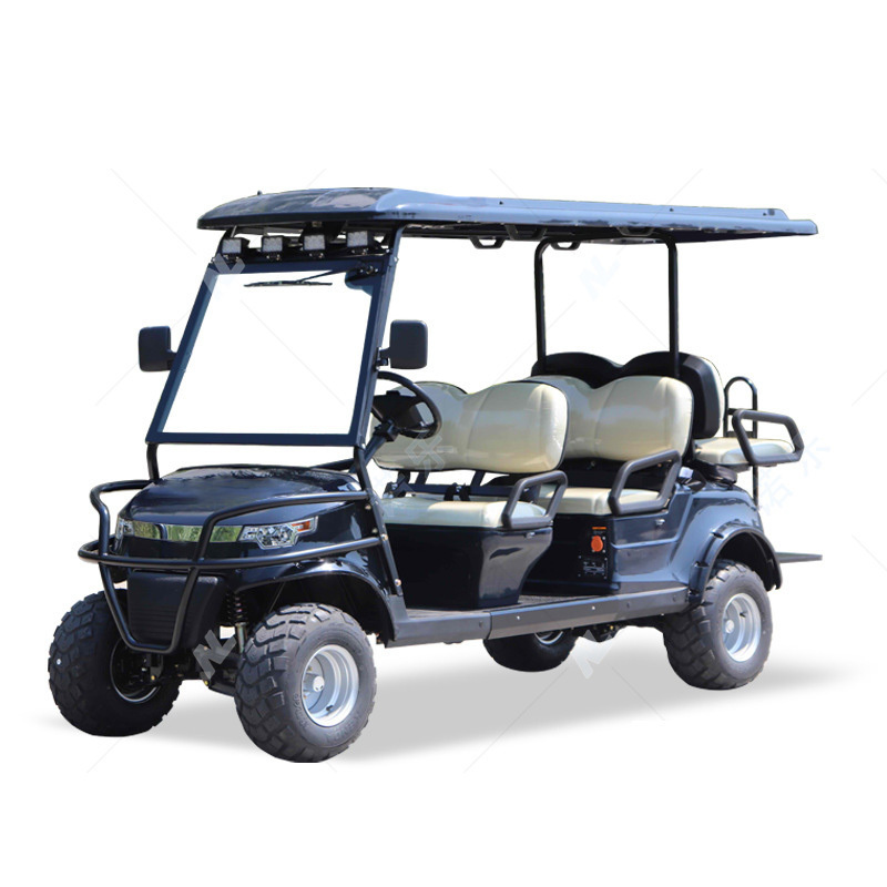 4 Seater Champagne Electric golf cart (LT-A4+2),60V/3.0kw,CE