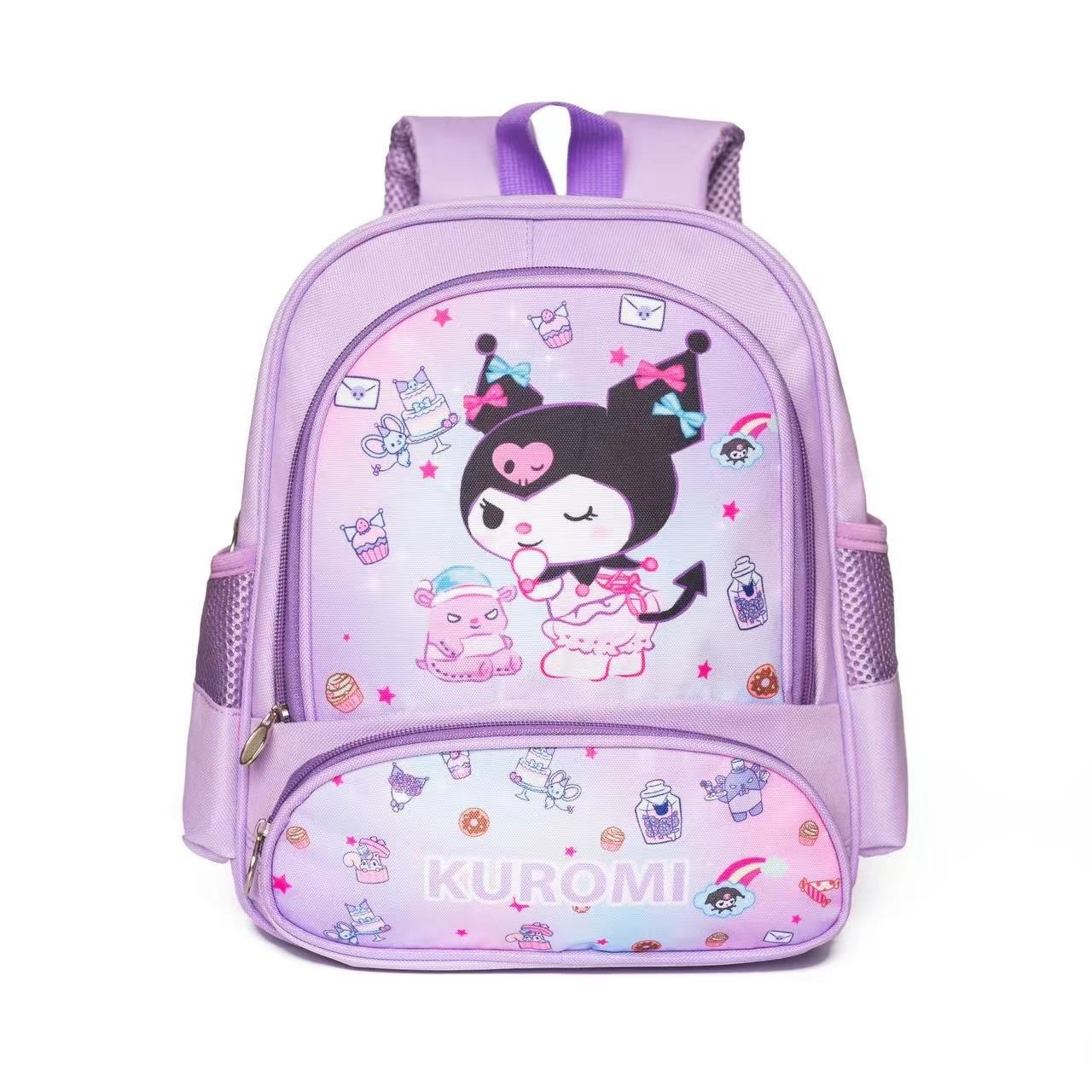 New Cartoon Children's Cute Kuromi Melody Kitty cinnamon Dog Backpack Kindergarten School Bag sanrio backpack for kids