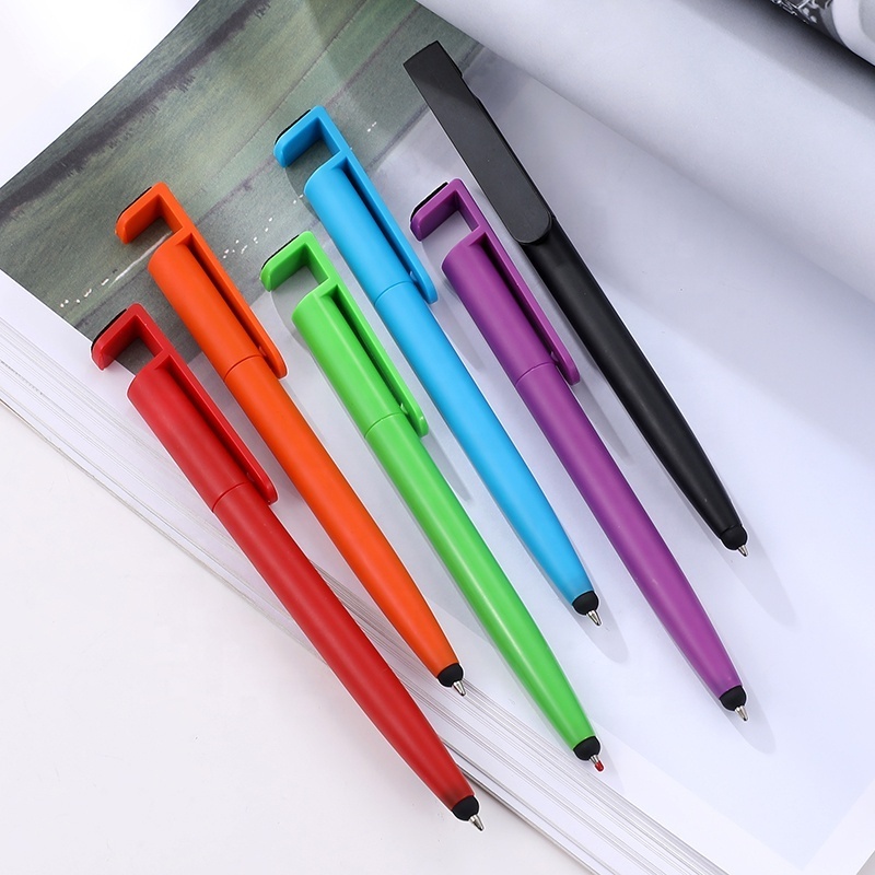 Wholesale promotion 3 in 1 multifunctional touch screen mobile phone stand pen