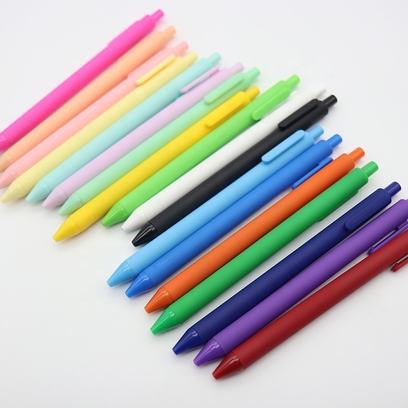 2024 Hot Selling Candy Colorful Promotional Pen 0.5mm Gel Ink Pen Cute custom Logo Gel Pen