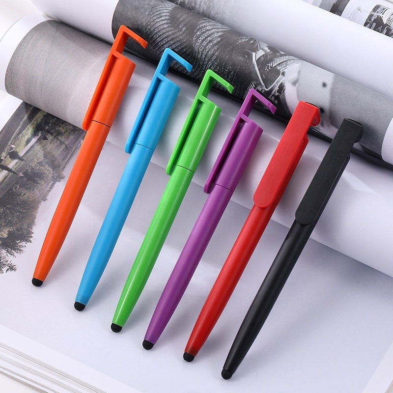 Wholesale promotion 3 in 1 multifunctional touch screen mobile phone stand pen