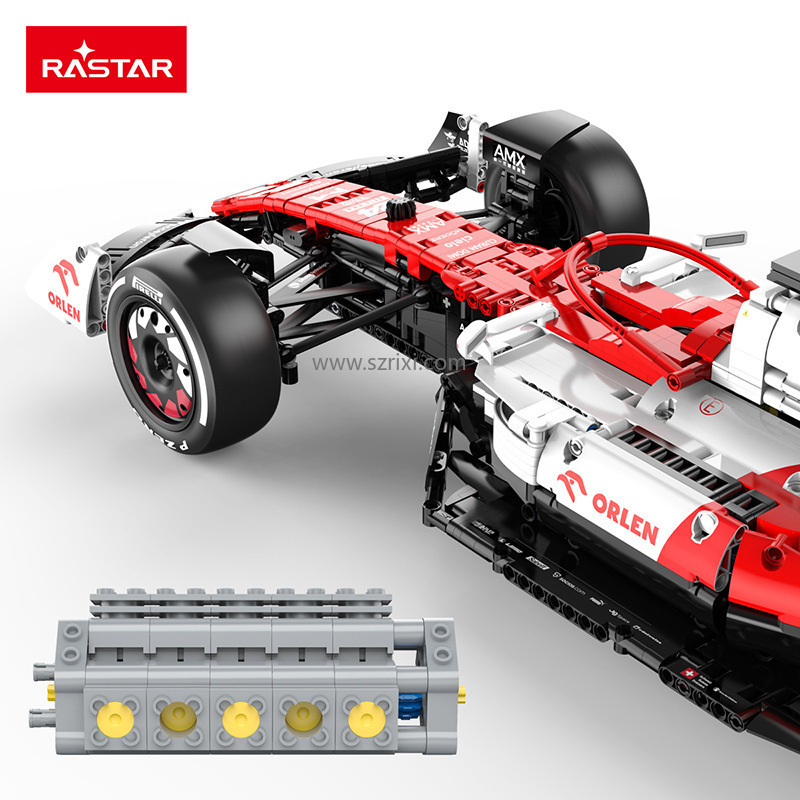 2023 New Arrivals Technic MOC 1:8 Alfa Remeo F1 RC Racing Car Model DIY Education Brick Toys For Kids Building Block Sets