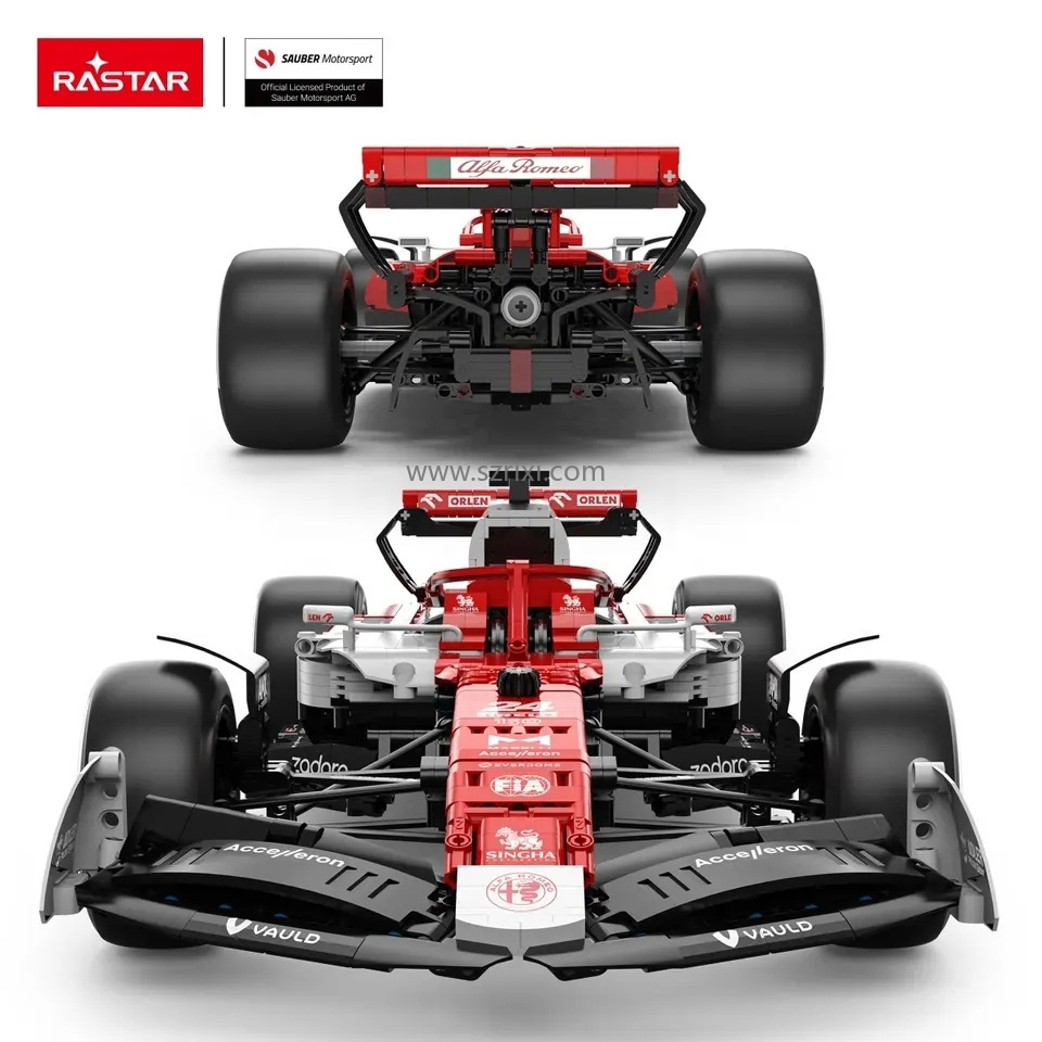 2023 New Arrivals Technic MOC 1:8 Alfa Remeo F1 RC Racing Car Model DIY Education Brick Toys For Kids Building Block Sets